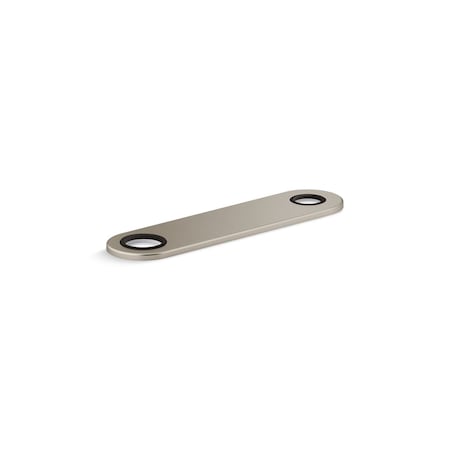 Kohler 8In Two-Hole Escutcheon Plate In Vibrant Brushed Nickel 38168-BN